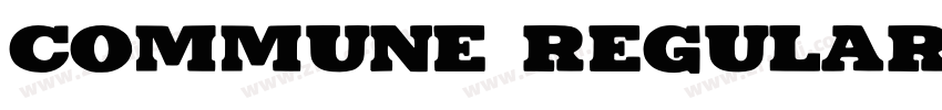 Commune Regular字体转换